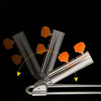 Ground Stake Rod Holder Portable Fishing Rod Ground Stand Metal Fishing Pole Stake Wear-Resistant Easy to Use for Lakeside