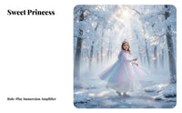 Sheer ice crystal Cloak Easy to Wear ice crystal Print Hooded Mantle for Halloween