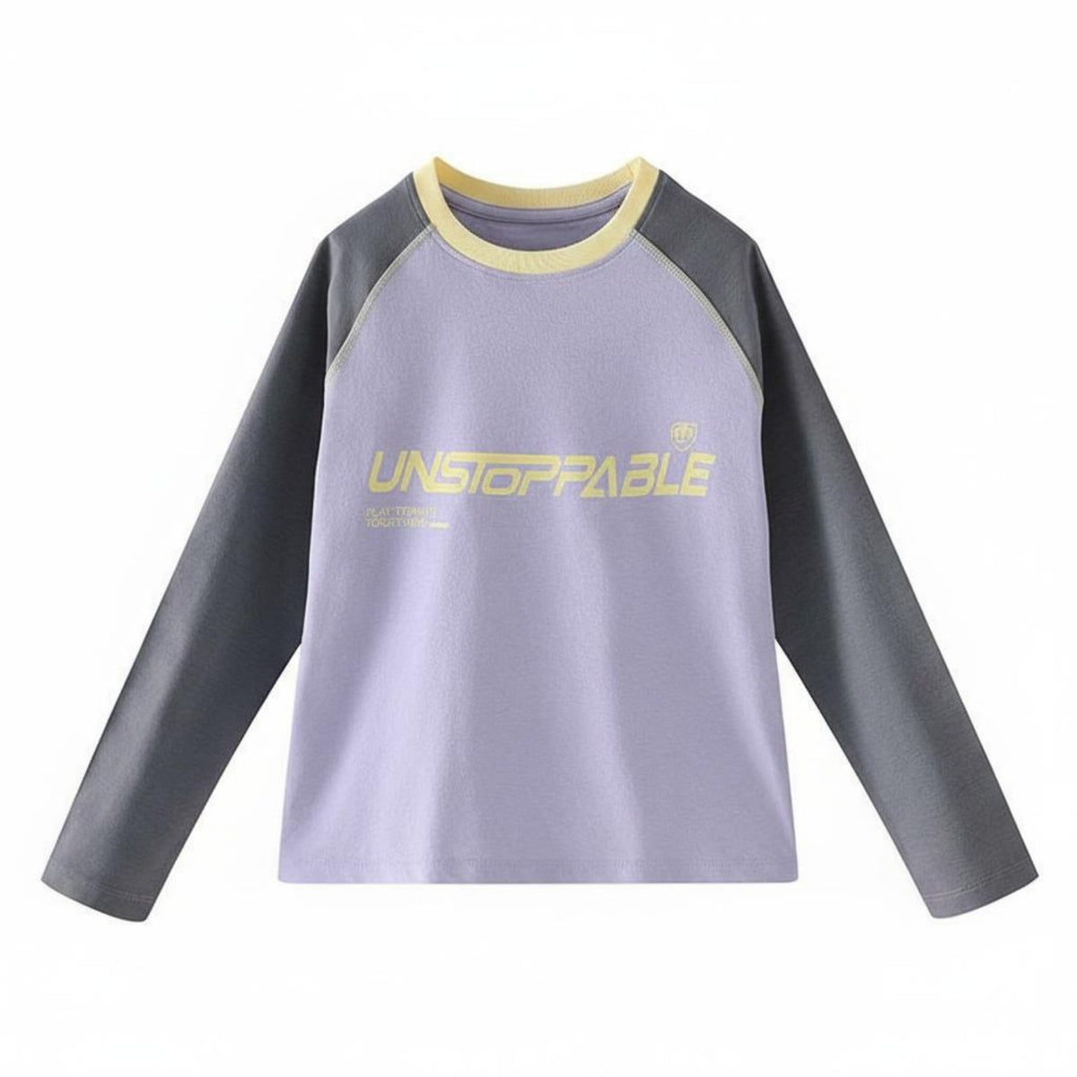 Quick-Dry kids' Long Sleeve T-Shirt Moisture-Wicking Color Block Raglan Tee Colorblock Design for Boys, Girls, Summer, Sports, Everyday Wear