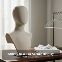 Long Neck Design Abstract Mannequin Head Stable Base Abstract Model Head Long-Lasting for Cosplayers, E-Commerce Sellers