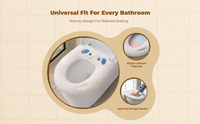 Plush Toilet Lid Cover, Thickened, Home, Random Color