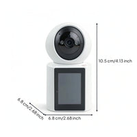 Desktop Visual Communication System with Monitor Single-Button Visual Communication System Camera Two-Way Door Phone for Families, Parents, Elderly, Home