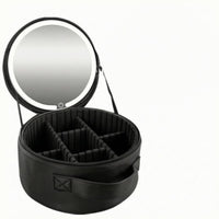 Travel Makeup Bag with Light Divided Compartments Personal Care Storage