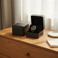 PU Leather Watch Box Luxury Design PU Leather Watch Case Wristwatch Display Box Soft Safeguarding Interior Long-Lasting for Men