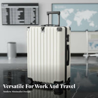 Combination Lock Carry-on Trolley Case Sturdy Carry on Suitcase Adjustable Telescoping Handle for Students, Adults, Vacation, Business Trip