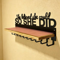 Medal Rack with Hooks Upgrade Version Award Shelf Easy to Install
