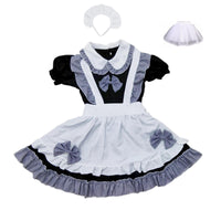 Japanese Maid Dress Adorable Romantic Vintage Maid Uniform Anime Cosplay Costume Cute Design Anime Server Costume Puff Sleeves
