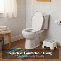 Toilet Seat with Cover Non-Slip gentle-close Seat and Lid Quick quick-release for Hotel