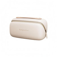 Capsule Makeup Bag Top Zipper Travel Organizer Rounded Rectangular