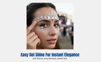 Radiant Gel Brow Crystal, Event Face Sticker, Party Makeup Decor