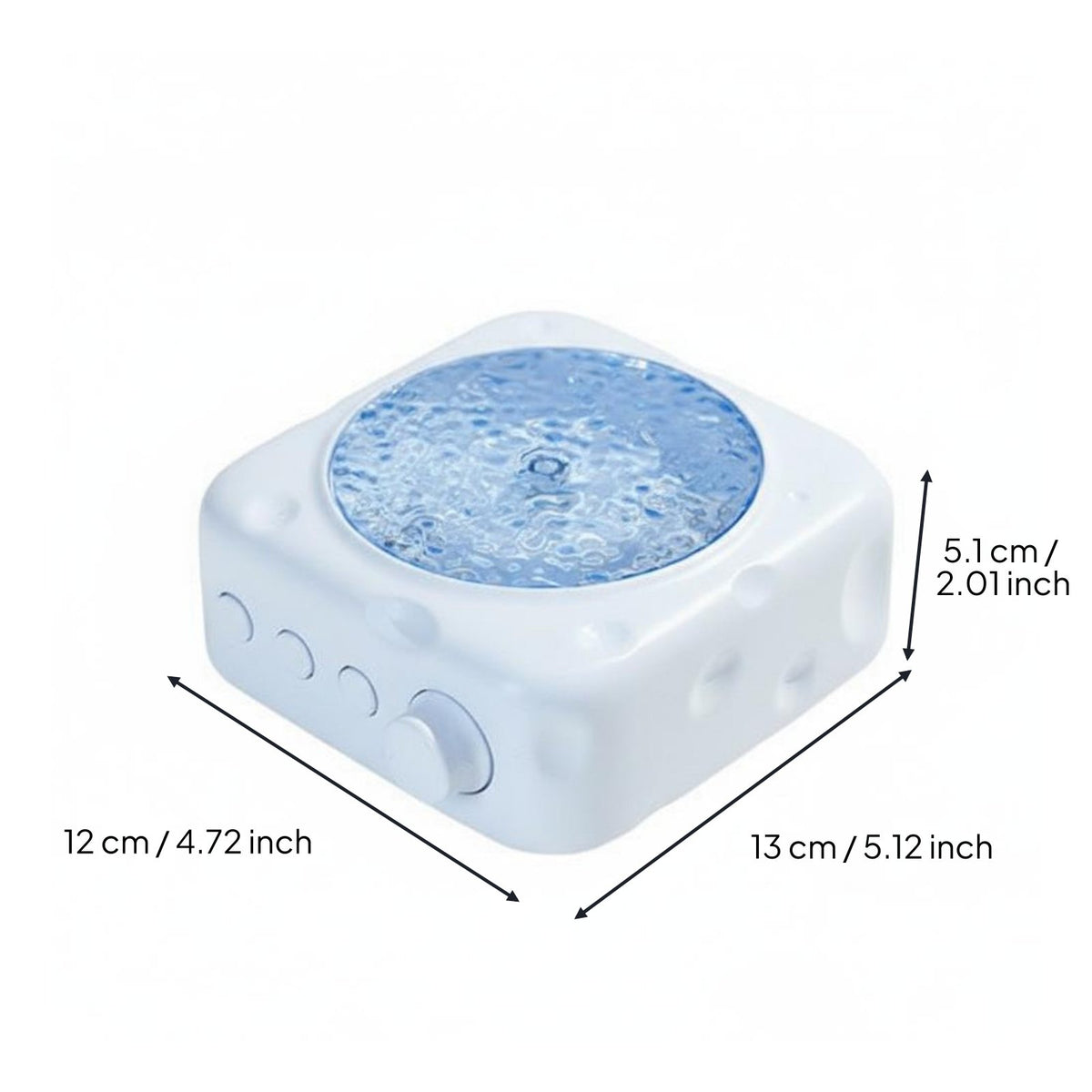 Water Wave Light Display Speaker Wireless Audio Device for Bedroom, Party, Women