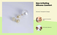 Hypoallergenic silicone earring backs