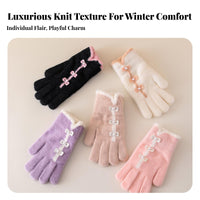 Soft Material Screen-Responsive Screen Gloves Stretchy Fit Screen-Responsive Screen Thermal Gloves Lightweight for Students, Adults