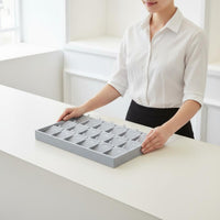 Velvet Jewelry Tray Compartmentalized Jewelry Organizer Tray Space Saving