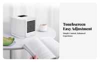 Low Noise Operation USB Water Cooling Fan Humidifies Mini Desk Air Cooler 3 Wind Speeds for Office Workers, Students, Dorm Room, Bedroom