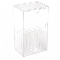 Acrylic Makeup Brush Holder Compartment Design Makeup Brush Holder Easy to Clear Beauty Storage for Vanity, Dressing Table, Washroom
