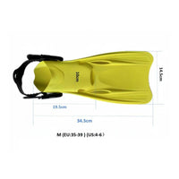 Mask Snorkel Fins Set Clear Lens Snorkel Mask and Fins Set Portable for Swimming