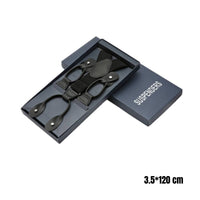 Elastic Button-on Braces Gift Box Included Clothing Accessory Heavy Duty for Men