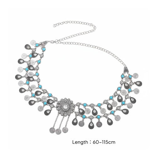 Belly Dance Hip Belt Multi-Functional Wear Bohemian Coin Waist Chain for Parties