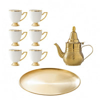 Stainless Steel Teapot Set Decorative Tableware Safe Material