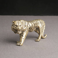 Chinese Astrological Tiger Figurine Handmade Vintage Tiger Paperweight