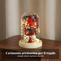 Soap Blossom Glass Dome Romantic Gift Dome Elegant Design for Women