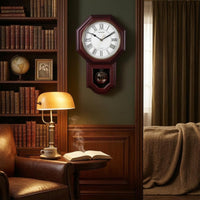 Chinese-Style Wall Timepiece Roman Numerals Home Decor Non-Ticking