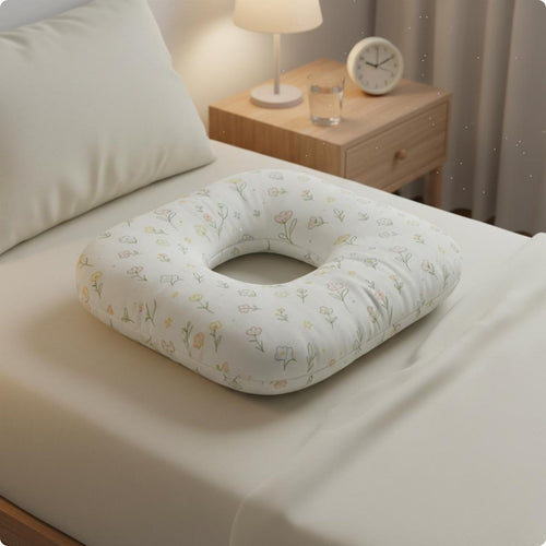 Ear Hole Pillow Middle Cutout Ear Care Pillow Soft Padded for Post Surgery Users