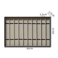 10-Compartment Watch Tray Rectangular Watch Display Tray Long-Lasting