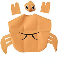Slip-on Crab Costume Printed Markings Crab Dress-up Costume Ocean Themed