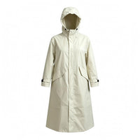 Long Hooded Raincoat Adjustable Cuffs Hooded Raincoat Full Coverage Apparel