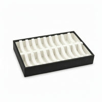 Jewelry Display Tray with Slots 20-Slot Bangle Tray Sectioned for Market Stalls