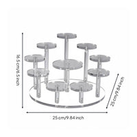 Multi-Tier Display Stand Space Saving Acrylic Display Riser Long-Lasting