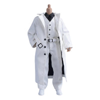 Long Overcoat Coat Set Glossy 1/12 Scale Doll Clothes Button Front