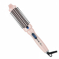 Curling Straightening Brush Digital Display Electric Hot Comb 360 Degree