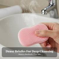 Gentle on Skin Silicone Face Brush Massaging Mini Nose Cleaning Brush Easy to Hold for Adults, Teenagers, Home Spa, Shower, Bathroom