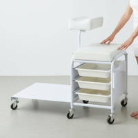 Salon Rolling Workstation Basic Salon-Style Storage Effortless Cart to Mobile Beauty Cart with Tray for Beauticians