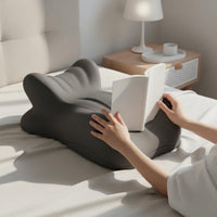 Prone Sleeps Pillow Easy to Washable Reading Cushion Skin-Friendly Material Bed Backrest Pillow for Lounging