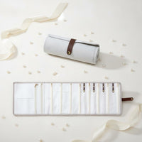 Vacation Jewelry Organizer Transparent Pockets Portable Jewelry Case Snap Closure Untangled Necklace Holder for Home Storage