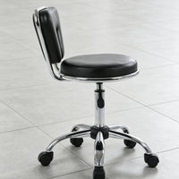 Height Adjustable Salon Chair Central Cutout Swivel Salon Chair Caster Wheels for Hair Stylists