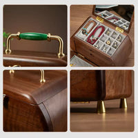 Jewelry Storage Box with Mirror Decorative for Dressing Table, Vanity