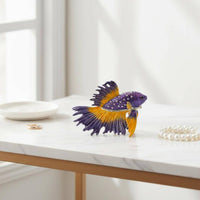 Gradient fishing Box Decorative Ornamental Aquatic Creature Box Handcrafted Decor for Display Shelf