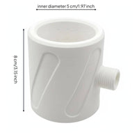 High Pressure Handheld Shower Nozzle High Pressure Shower Nozzle Hard Water Resistant Washroom Fixture for Men, Hotel, Rentals