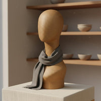 Paper Mache Head Form Vintage Design Scarf Necklace Display Head for Shop Window