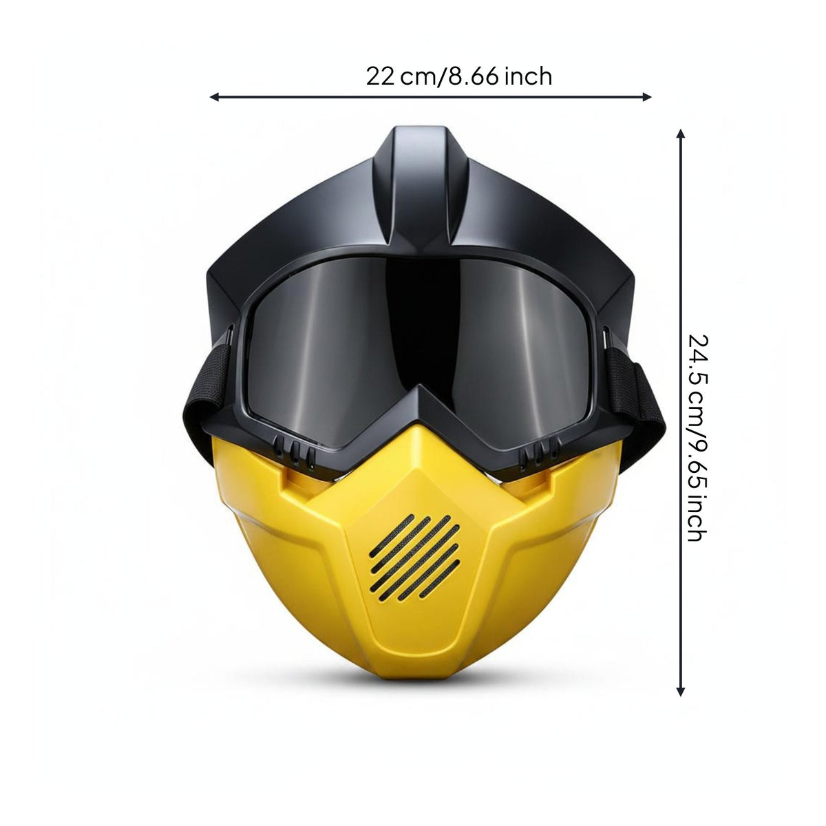 Full-Face Metal-Fusion Mask Vented Panoramic Metal-Fusion Helmet Shock Resistant