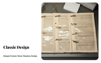 Anti-Oxidation Jewelry Storage Book Transparent Pockets Gold Bar Storage Case Large Capacity for Women, Daily Use, Dresser, Safe Deposit Box