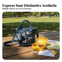 Cartoon teddy animal Print Handbag multipurpose Small Tote Lightweight for everyday Use, Women