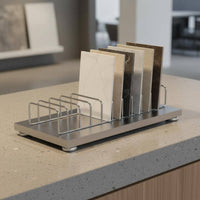 Tile Sample Display Stand Space Saving Tile Display Rack Stone Sample Stand Stable Design Stone Sample Holder for Retailers