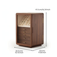 Jewelry Box with Glass Door Multi-Drawer Furniture Large-Capacity for Women