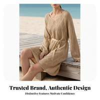 Women's Long Sleeve Beach Tunic, Relaxed Fit, Summer Holiday